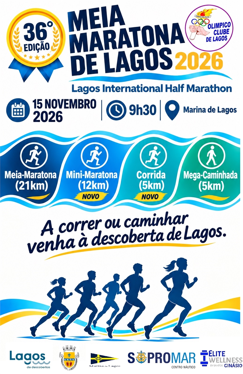 36ªMeia-Maratona de Lagos 2026