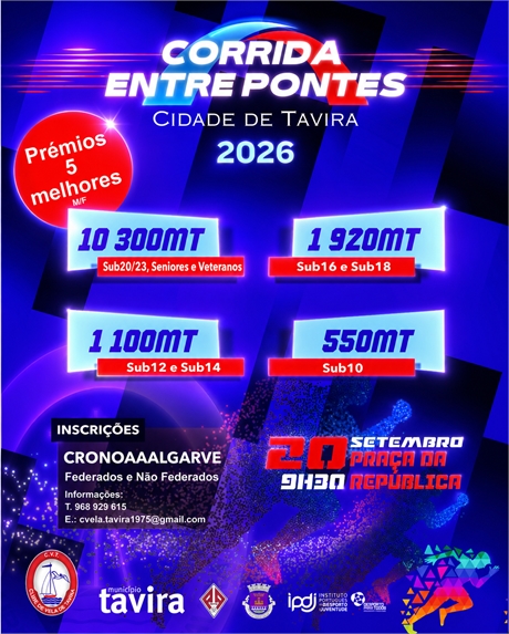 Corrida Entre Pontes – Tavira 2026